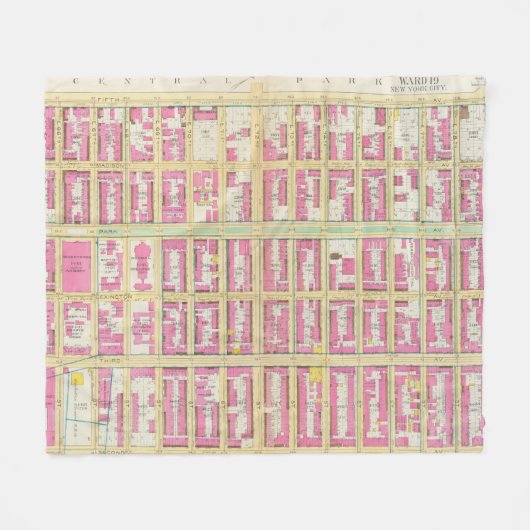 Manhatten, New York 3 Fleece Deken (Voorkant (Horizontaal))