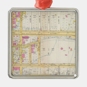 Manhatten, New York 6 Metalen Ornament