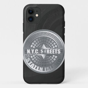 Manhole Staten Island Gray iPhone 11 Hoesje