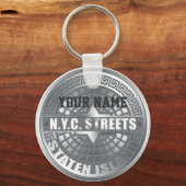 Manhole Staten Island Gray Sleutelhanger (Voorkant)