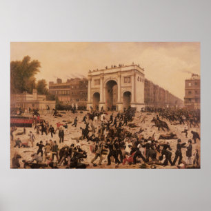 Manhood Suffrage Riots in Hyde Park, 1866 Poster