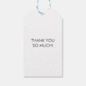 Mani Bedankt Labels, Manicure Kit Gift Label, Kraf Cadeaulabel (Achterkant)