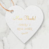 Mani bedankt nagellak patroon goud bedankjes labels (Voorkant)