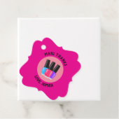 Mani Bedankt Spa Party Favor Labels (In situ)