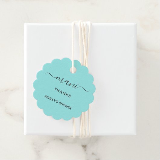 Mani Bedankt Vrijgezellenfeest Manicure Favor Gift Bedankjes Labels (In situ)