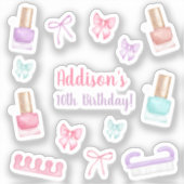 Mani-Pedi Party Manicure Pedicure Nail Polish Sticker (Voorkant)