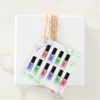 Mani Thanks Nagellak Thema Bruidsfeestje Bedankjes Labels