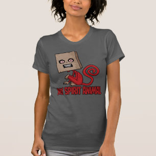 Maniakale Gemaskerde Apen Spirituele Dier T-shirt