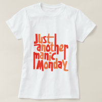Manic Maandag 80 s Retro Pop Culture Typografie