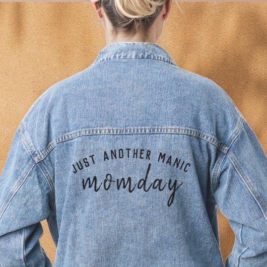 Manic Momday | Busy Mam Modern Moederdag Pun Denim Jacket