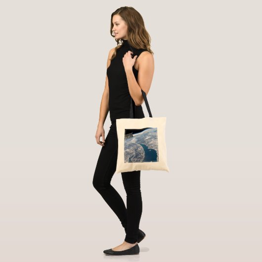 Manicouagan krater en de St. Lawrence rivier Tote Bag (Voorkant (model))