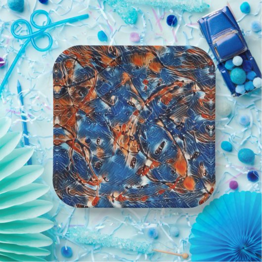 Manicure 4 papieren bordje (Feest)