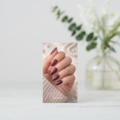 Manicure artist  visitekaartje (Staand voorkant)