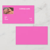 MANICURE DE CARTE DE VISITE MODÈLE DE BASE (Devant / Derrière)