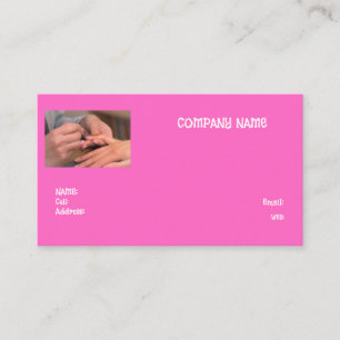 MANICURE DE CARTE DE VISITE MODÈLE DE BASE