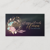 Manicure Handen en Bloemen - Waterverf Visitekaartje (Voorkant)