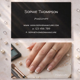 Manicure kunstenaar visitekaartje