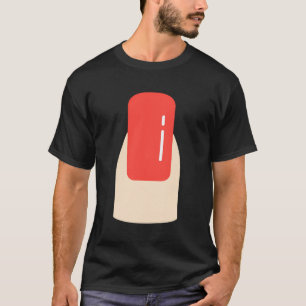 Manicure Manicurist gepolijste vingernagel T-shirt