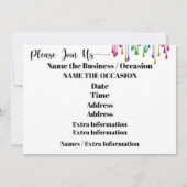 Manicure Nail Art-kerstuitnodiging Kaart (Achterkant)