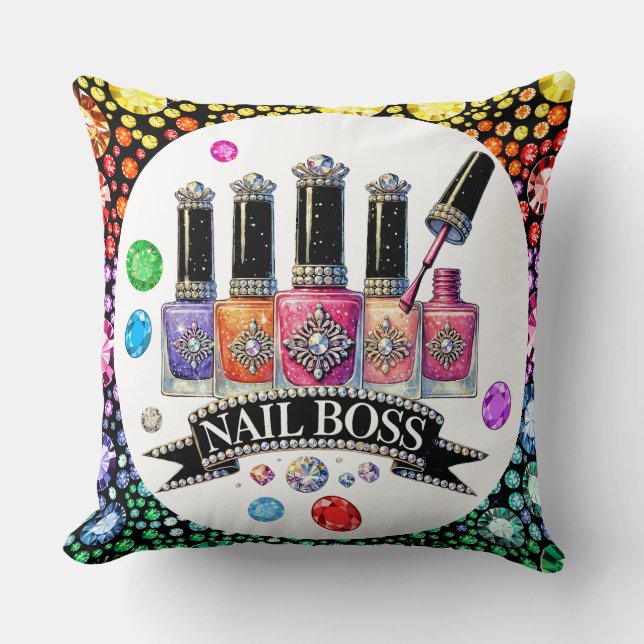 Manicure NAIL BOSS - Zie terug. Kussen (Voorkant)
