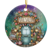 Manicure Nail Salon Keramisch Ornament