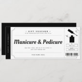 Manicure Pedicure Cadeaubon Certificaat Kaart (Voorkant / Achterkant)