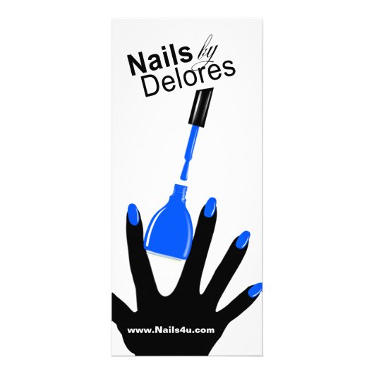 MANICURE PEDICURE Coupon Menu blauw (Voorkant)