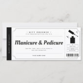 Manicure Pedicure Gift Voucher Certificate (Voorkant)
