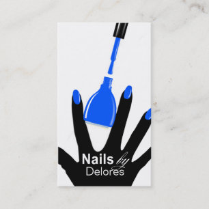 MANICURE PEDICURE Nail Salon Blue Visitekaartje