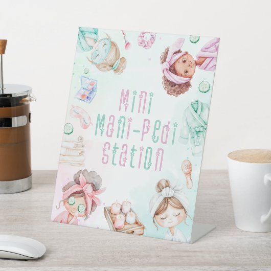 Manicure Pedicure Station Spa feest Reclamebord Met Voetstuk (Insitu)