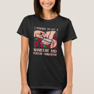 Manicure Pedicure Vrouwen Verwennen Nail Wellness T-shirt