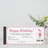 Manicure Pink Gift Voucher Certificate Kaart (Staand voorkant)