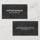 Manicure Tools Pattern Visitekaartje (Voorkant / Achterkant)