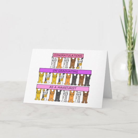 Manicurist Afstuderen gefeliciteerd Kaart (Voorkant)