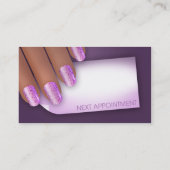Manicurist Biz & Appointkaart in donkere huid Afsprakenkaartje (Achterkant)