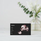 Manicurist in zwart-wit I Visitekaartje (Staand voorkant)