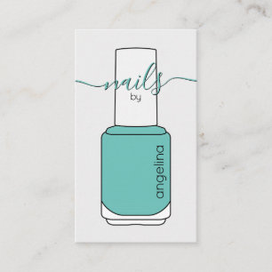 Manicurist Nail Poland Bottle Turquoise Visitekaartje