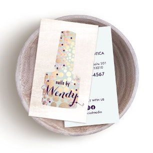 Manicurist Nail Poolse fles Visitekaartje