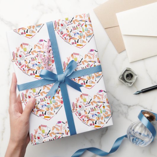 Manicurist Nail-technicus — Hoofd van het hulpprog Cadeaupapier (Geschenken)