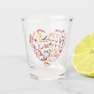 Manicurist Nail-technicus — Hoofd van het hulpprog Shot Glas