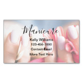 Manicuriste Thème Manicuriste Cartes de visite mag (devant)