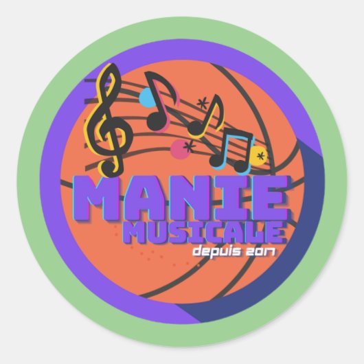 Manie Musicale sticker (Voorkant)