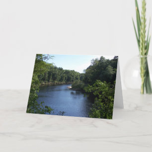 Manier neer op de Suwannee Rivier Notecard Kaart