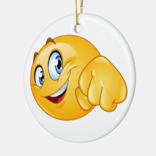 MANIER OM DE WINNER Smile Fist Bump TE GAAN Keramisch Ornament