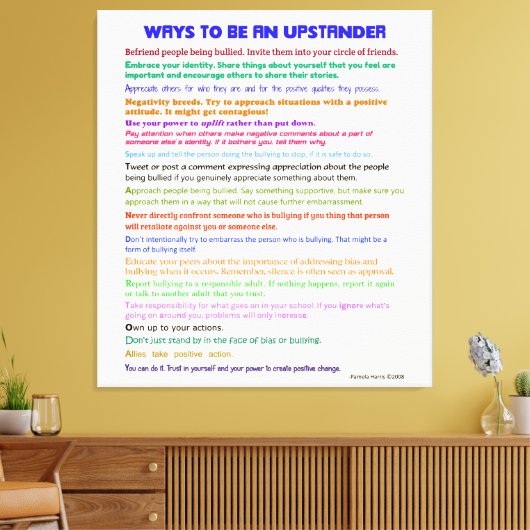 Manieren om een Upstander v II gewikkeld Canvas (Insitu (Woonkamer))