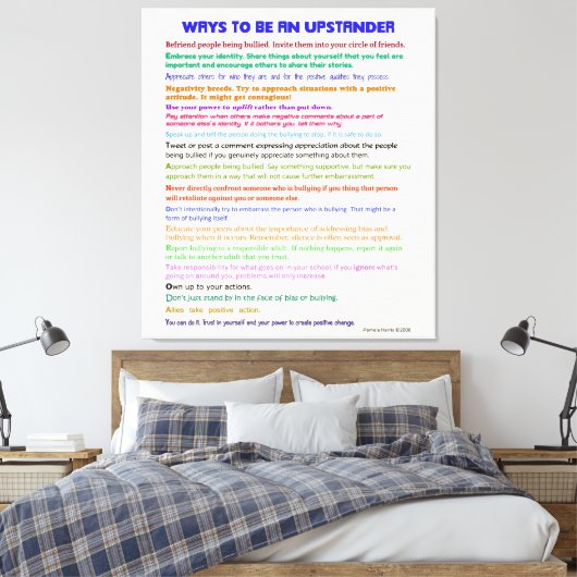 Manieren om een Upstander v II gewikkeld Canvas (Insitu (Slaapkamer))