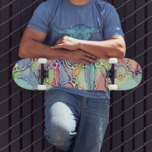 Manieren van Leven - Neurografische Kunstpatroon 1 Skateboard