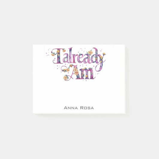 *~* Manifest AP85 Bloemen Dankbaarheid AL AM 9 Post-it® Notes (Voorkant)
