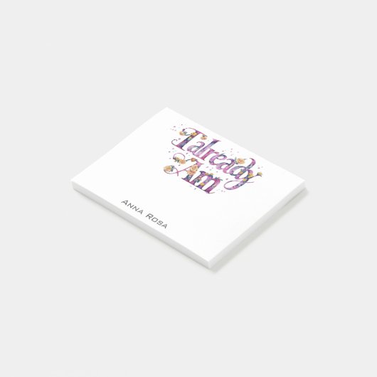 *~* Manifest AP85 Bloemen Dankbaarheid AL AM 9 Post-it® Notes (Schuin)