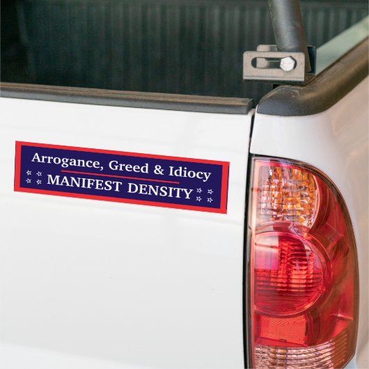 Manifest Density Bumper Sticker (Sur camion)
